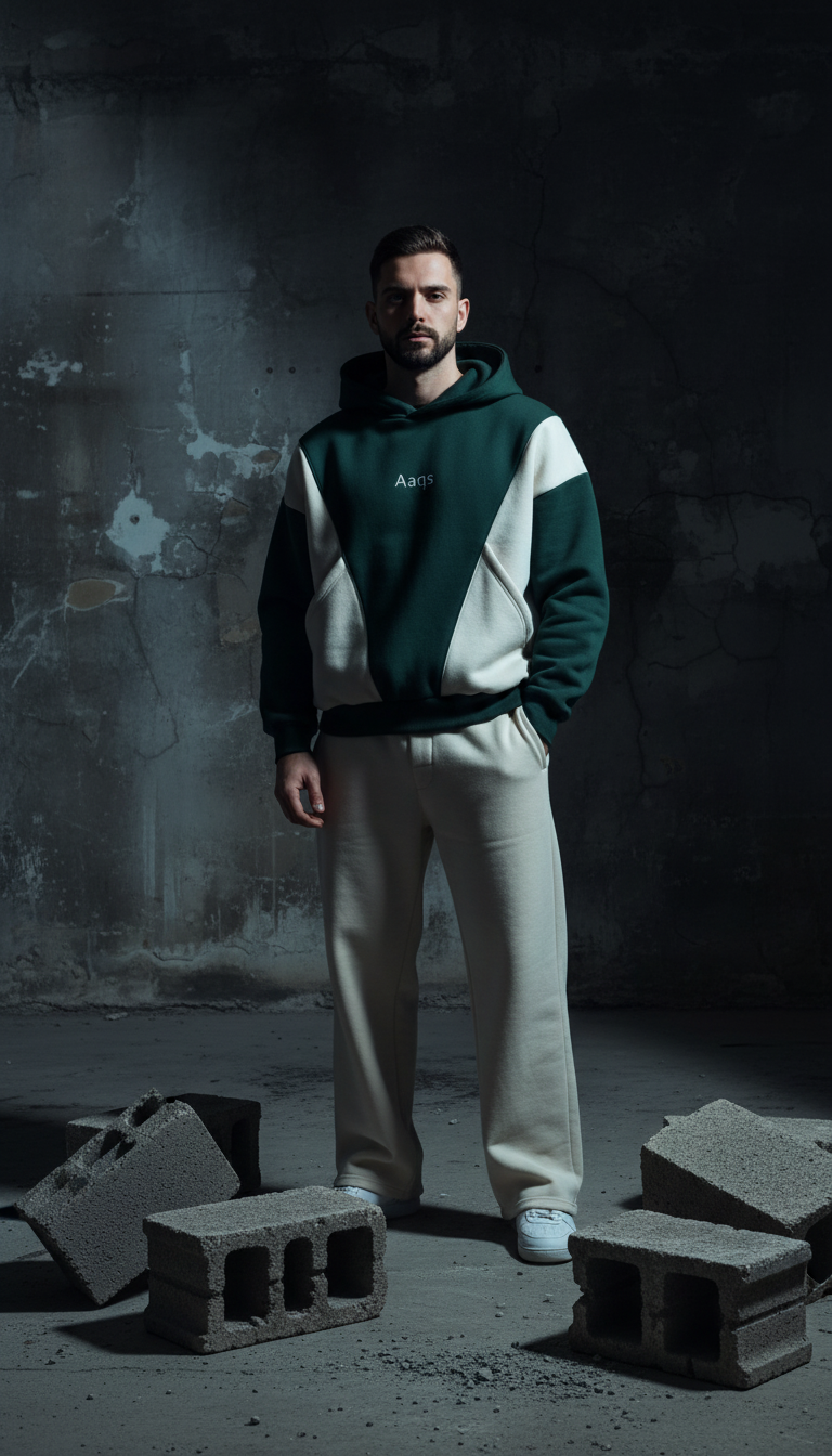 Green off-white hoodie