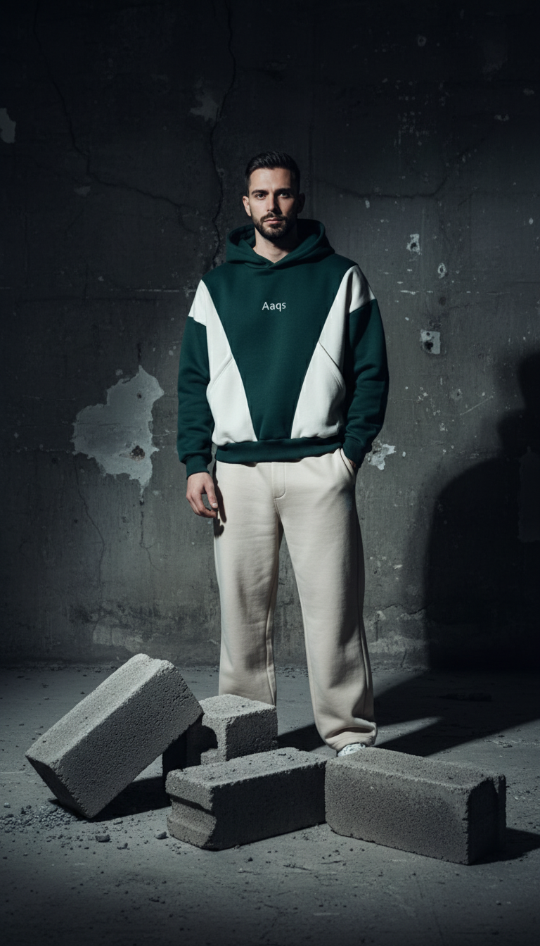 Green off-white hoodie