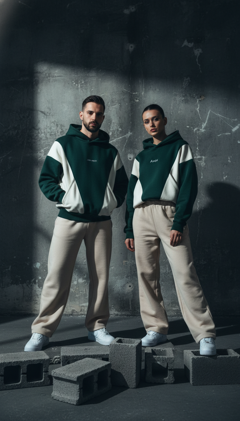 Green off-white hoodie