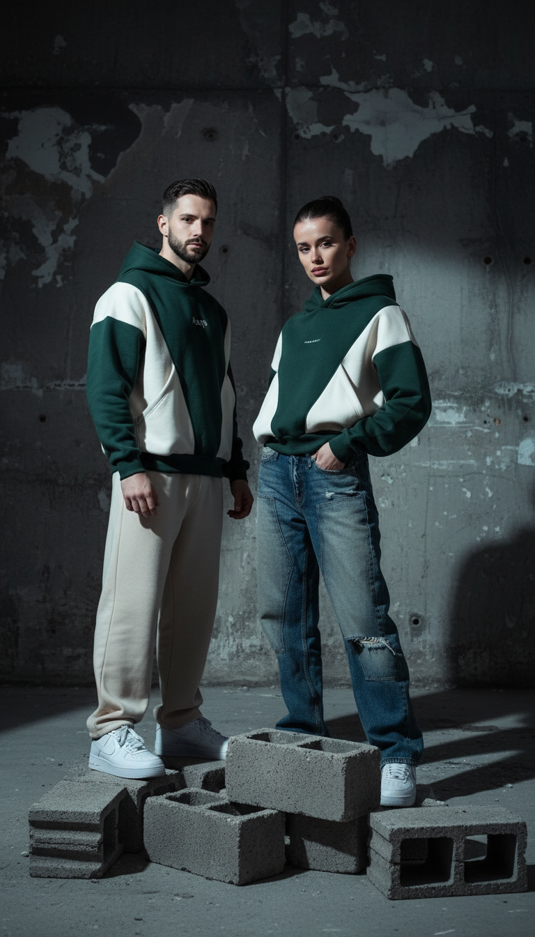 Green off-white hoodie