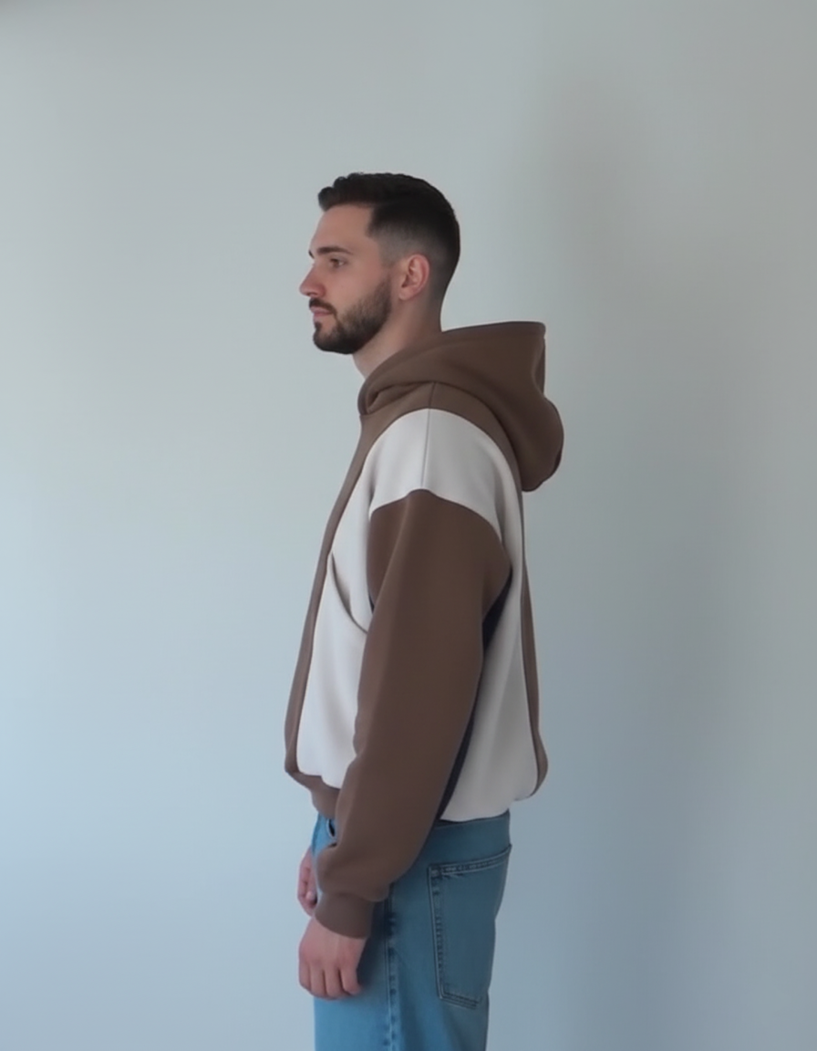 Green - White Hoodie